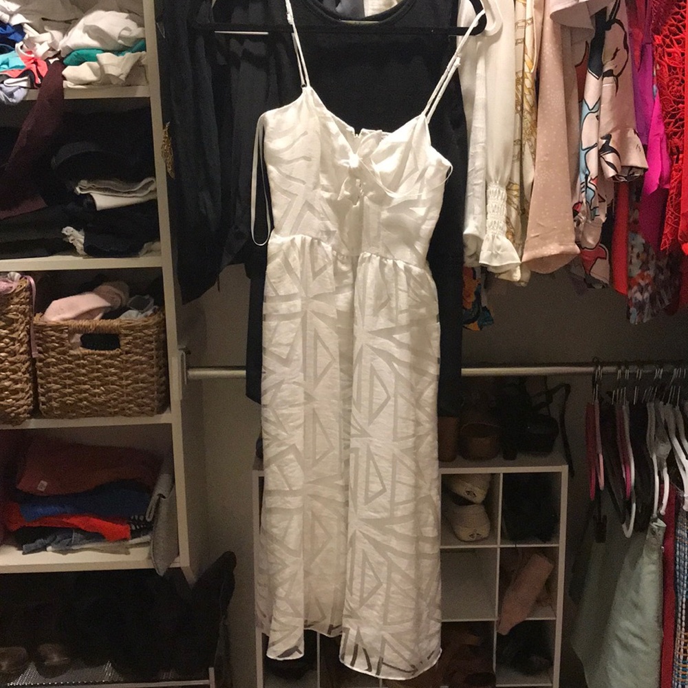 Parker XS Size 0 white midi dress